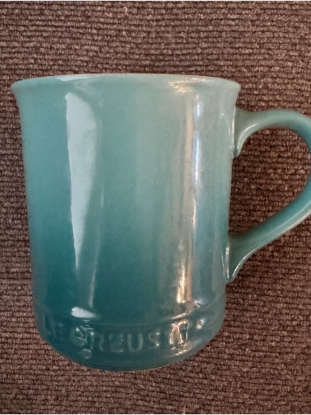 Le Creuset Teal Ombre Stoneware Coffee Mug